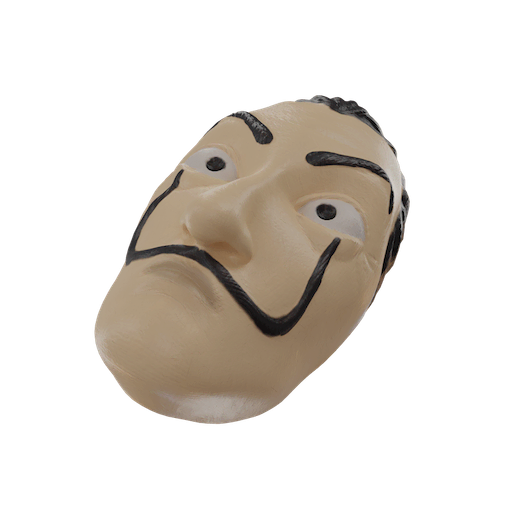 render en 3D de mascara