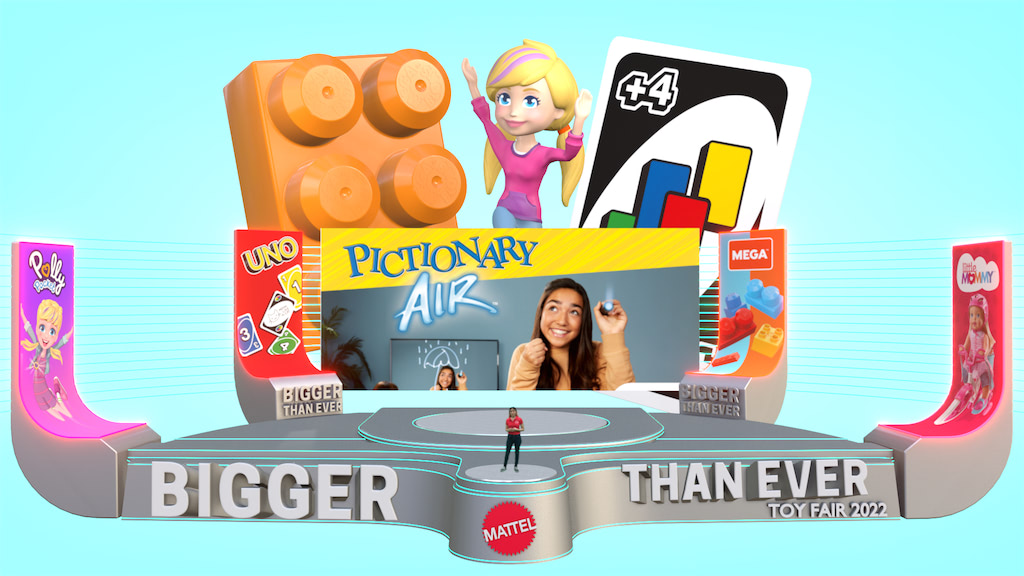 Escenario virtual para marca Mattel games
