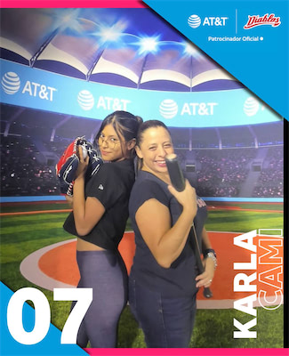 Tarjeta de baseball personalizada generada en photo booth interactivo