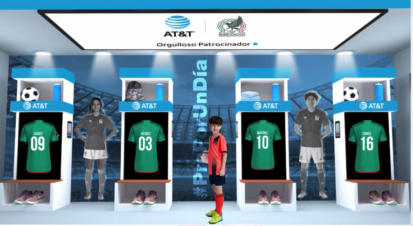 Maqueta de instalación de locker room 3D