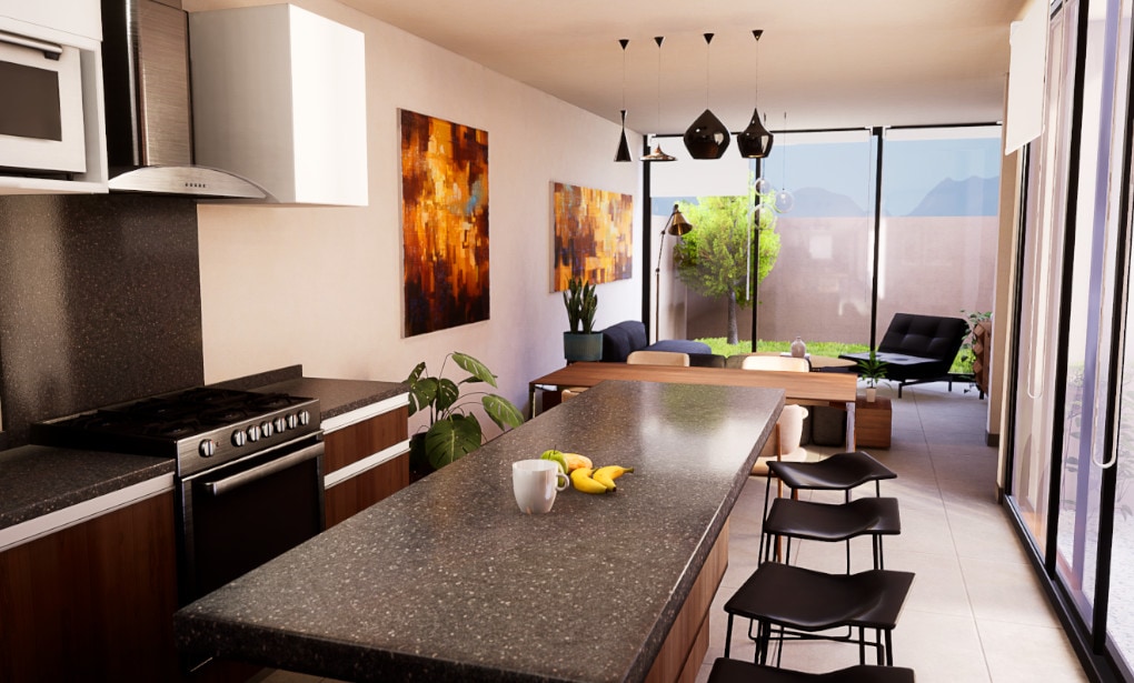 Ejemplo de realidad virtual y recorridos virtuales para arquitectura