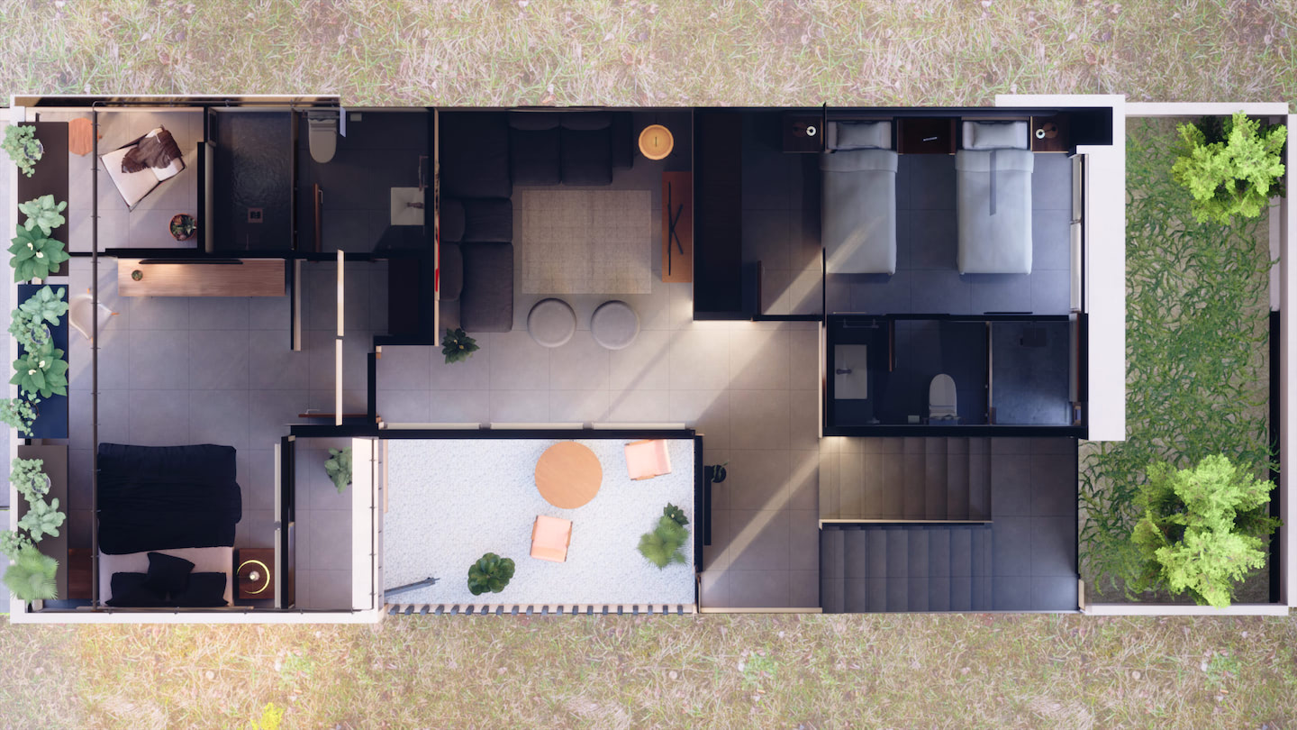 Ejemplo de realidad virtual y recorridos virtuales para arquitectura