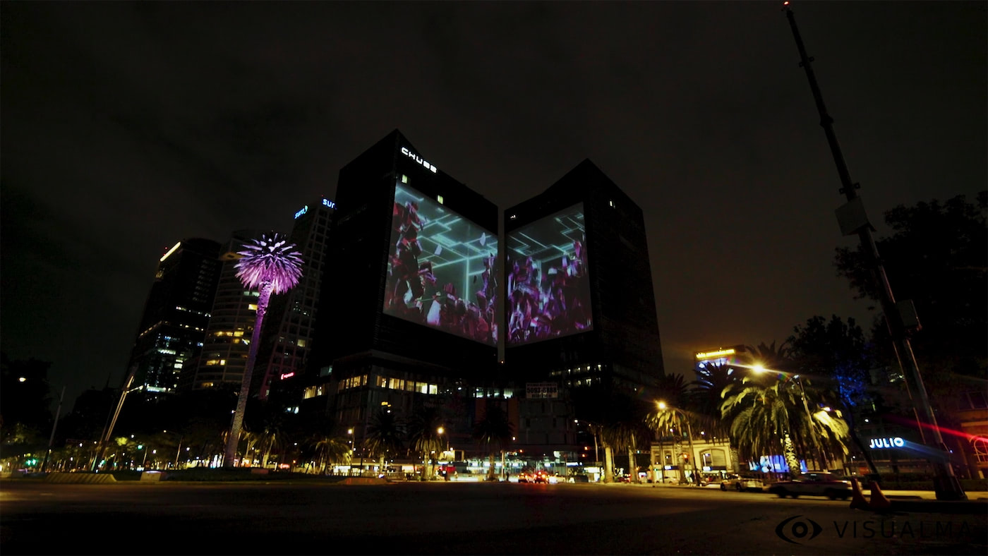 Proyeccion masiva en edificios