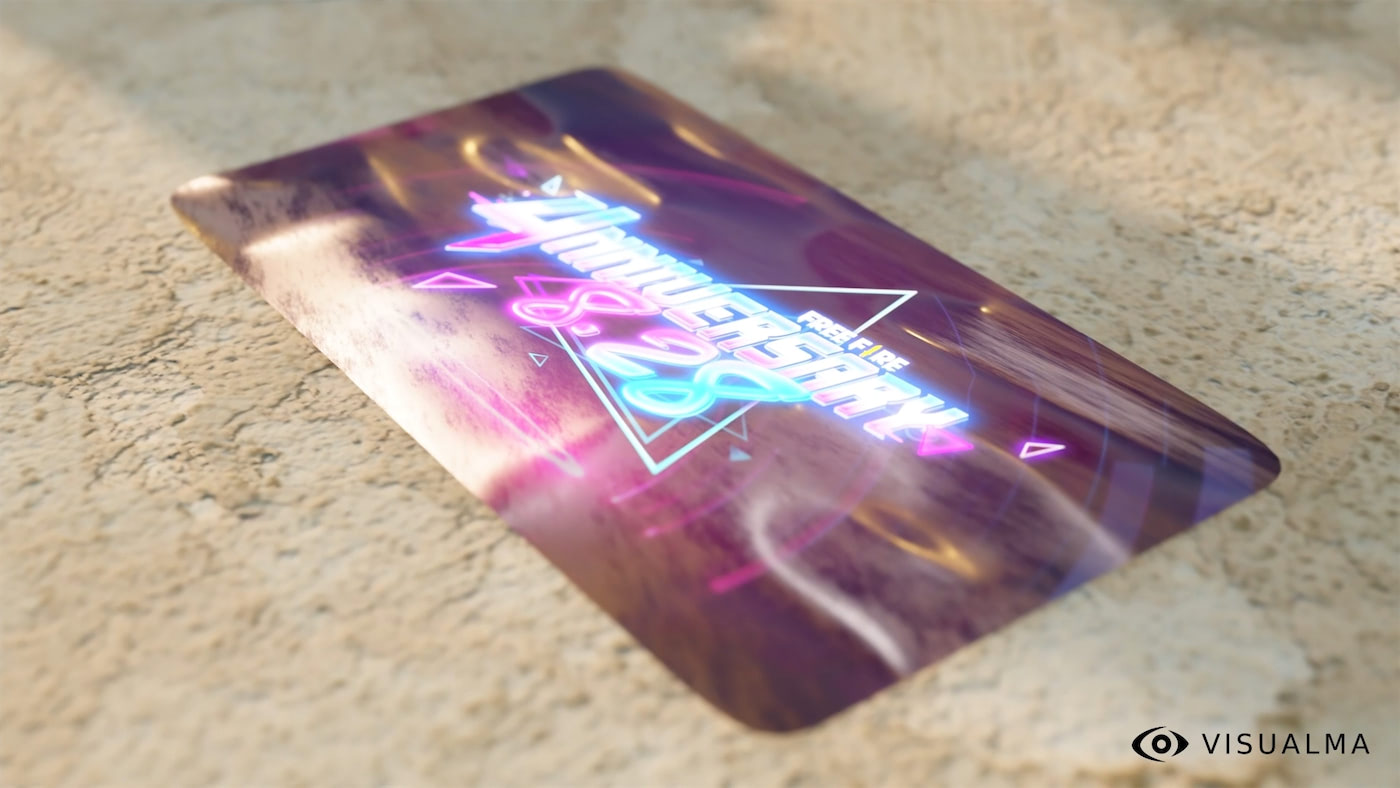 Boleto de invitacion holografico en 3D