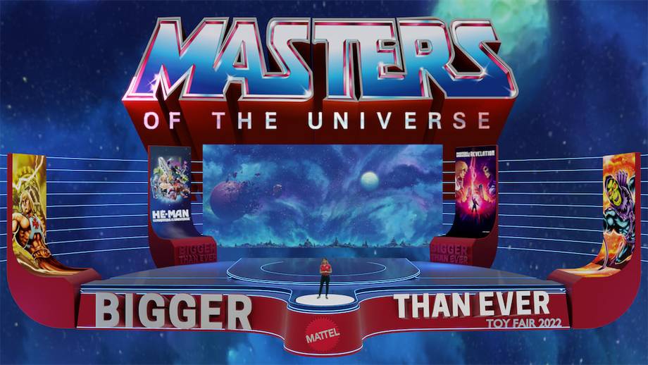 Escenario para presentación de masters of the universe