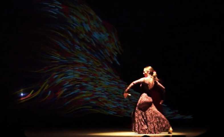 Proyección interactiva Danza en teatro en México